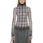 Беспаечный топ Acne Studios, светло-фиолетовый - фото 4