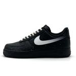 Nike Кроссовки Air Force 1 Coverage Abrasion Resistant Support Low top Skateboard Unisex Black White - фото
