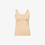 Топ Touch Feeling из эластичного джерси с объемными вырезами Hanro, бежевый - фото