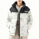 Li Ning Down Jackets Men's Stand Collar Thickened Li-Ning, белый серый comes with hat - фото 5