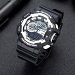 CASIO Часы Men Liquid Crystal/Analog Dual Display Series Black Watch GA-400-1A - фото 6