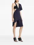 Асимметричное платье-твист Courrèges, синий - фото 3