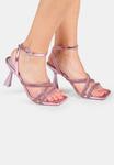 Сандалии High heeled sandals Bata, розовый - фото