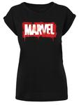 Футболка F4NT4STIC T-Shirt Marvel Spray Logo, черный - фото