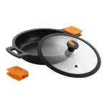 Низкая кастрюля с крышкой Efficient Pro Bra, черный - фото 3