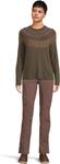 Свитер Royal Robbins Women's Westlands Fairisle Crew, Everglade Heather Monarch Pattern - фото 5