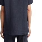 Zzegna Мужская синяя рубашка - фото 6