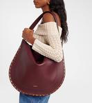 Кожаная наплечная сумка Oskan Medium Isabel Marant, Burgundy - фото 2