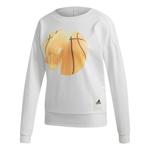 Adidas Свитшот женский белый - фото