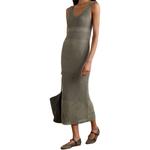 Вязаное макси-платье MaxMara, army зеленый - фото 3