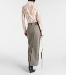 Длинная юбка из денима Philo Acne Studios, Anthracite Grey - фото 3