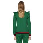 Куртка женская Gucci, зеленый / красный / черный - фото 3