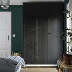 Гардероб PAX/FLISBERGET IKEA, 150x60x236 см, белый/антрацит - фото 2