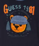 Лонгслив regular fit Guess, темно-синий - фото 3