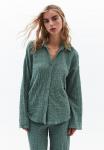 Блуза OXXO Button-down blouse, Green - фото 4