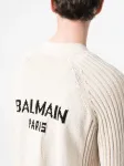 Кардиган с логотипом BALMAIN, нейтральный - фото 5