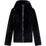 Бархатное пальто для детей Descente, черный - фото