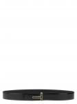 Двусторонний ремень с пряжкой-логотипом TOM FORD, черный - фото 2