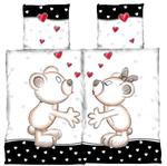 Постельное белье partner сердечки 135 х 200 см One-Home, белый - фото