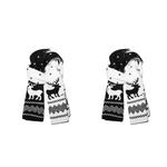 Вязаный шарф унисекс, Black+Black - фото 12