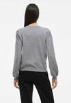 Джемпер VILA RUNDHALS, Medium Grey Melange/Dark Grey - фото 3