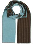 Шарф bugatti, Aqua/Dark brown - фото