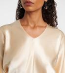 Топ из сатина Gemma Fforme, Cream - фото 4