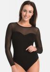 Боди Teyli suit aus Viskose mit Netzanteil Wiillow, черный - фото