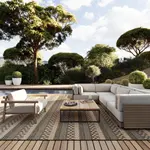 Современный внутренний/наружный ковер Vail nuLOOM, 122x183 см, серый - фото 10