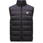 Жилет мужской Moncler с логотипом, черный - фото