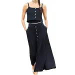 CHANEL Женская майка черного цвета - фото 5