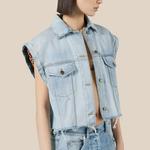 Пальто женское Gucci укороченное, синий - фото 5