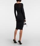 Платье миди venus из джерси Wolford, черный - фото 3