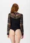 Боди PCSINNA BODYSTOCKING Pieces, черный - фото 2