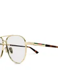 Солнцезащитные очки «пилот», 56 мм Gucci, золотой - фото 3