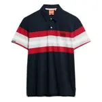 Поло с коротким рукавом Superdry Lightweight Stripe, синий - фото