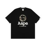 Футболка с принтом логотипа A Bathing APE Aape, черный - фото