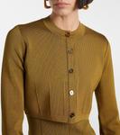 Укороченный кардиган Atalanta Galvan, оливковый - фото 4