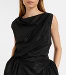 Драпированный топ из тафты Simone Rocha, черный - фото 4