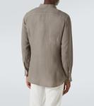 Льняная рубашка Fedeli, коричневый - фото 4