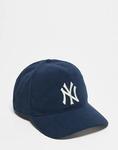NY Yankees кепка из вельвета в темно-синем цвете - фото