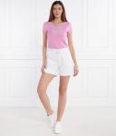 Шорты женские Ea7 хлопковые на кулиске, белый - фото 2