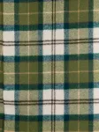 Шарф в клетку тартан Barbour, зеленый - фото 3