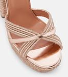 Босоножки на платформе Sundance Sparkle 140 Aquazzura, Rose Gold - фото 5