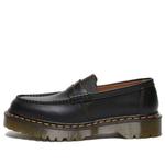 Лоферы Dr. Martens Penton Bex Yellow Stitch Quilon Leather Loafers 'Black' - фото