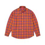 Рубашка Supreme Plaid Flannel Shirt, Orange - фото