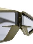 Солнцезащитные очки-маска Giv Cut Givenchy, зеленый - фото 3