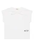 Футболка с логотипом Nº21 Kids, белый - фото