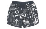 Шорты graffiti printing running shorts black Nike, черный - фото 2