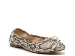Балетки Sam Edelman Felicia Ballet Flat, Black/White Snake Print Leather - фото